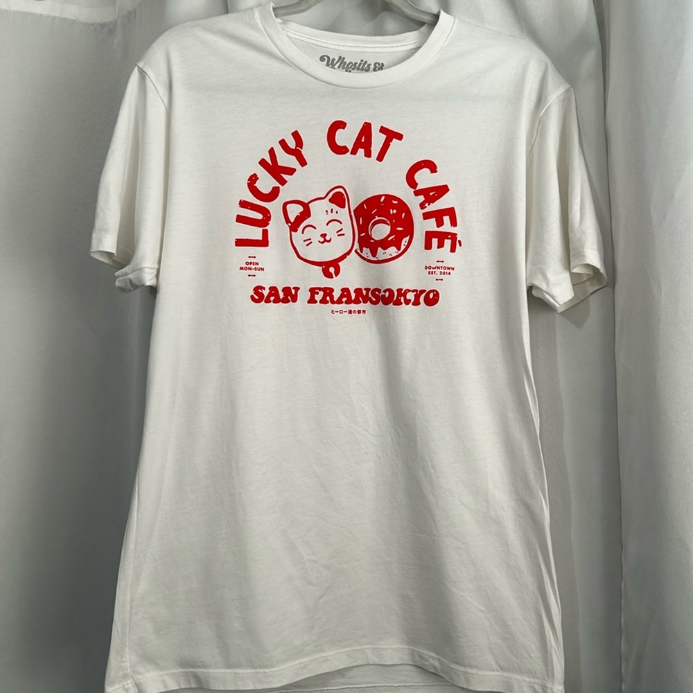 Whosits and Whatsits Big Hero 6 Inspired Tee Lucky Cat Cafe